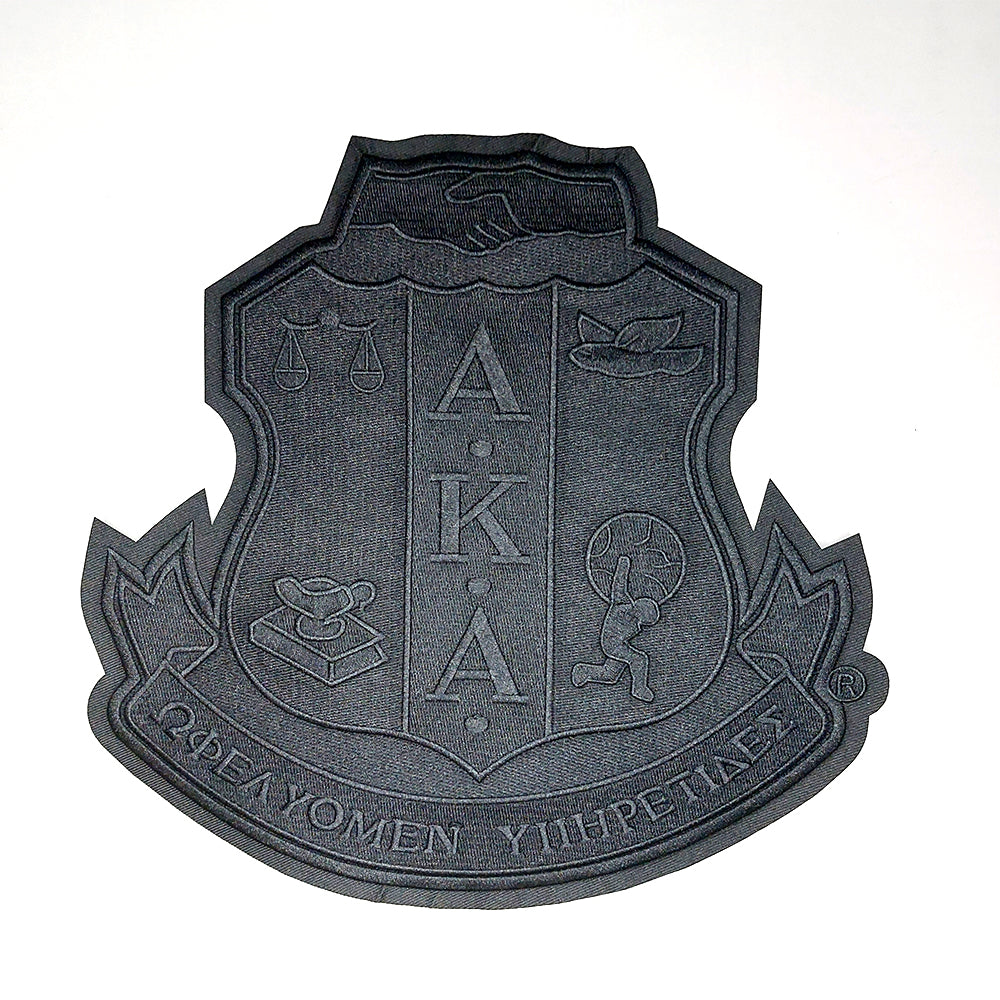 10" Black Crest iron-on