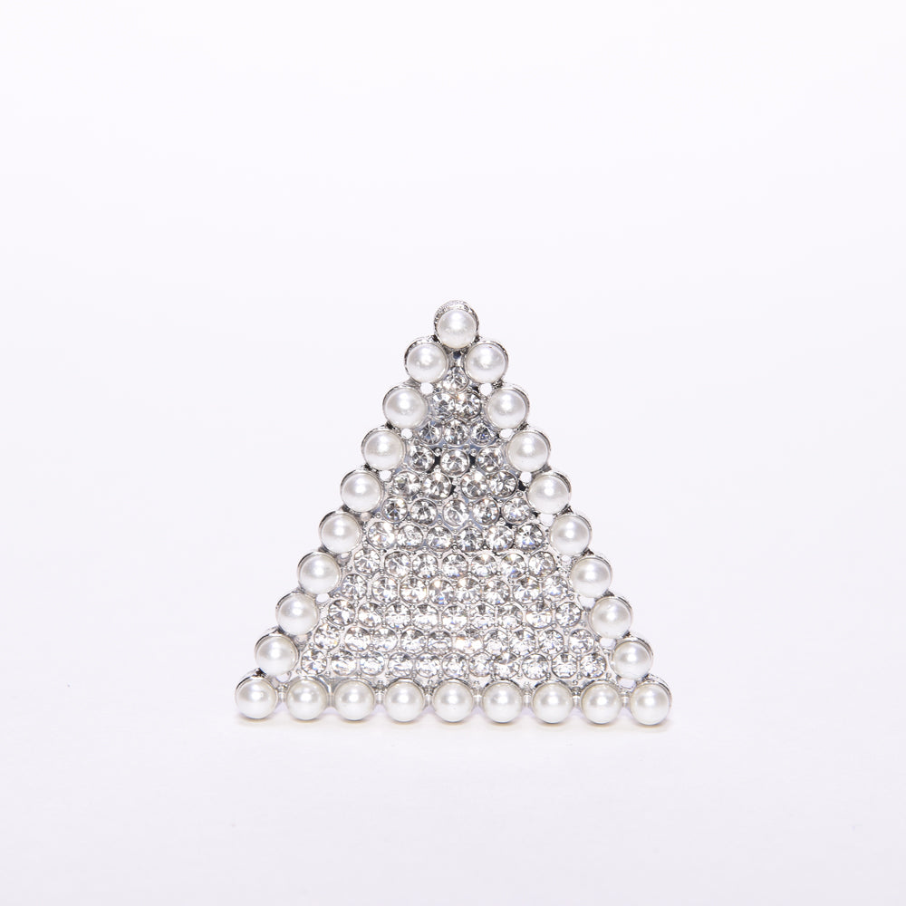 Crystal Pyramid w/Pearl Outline