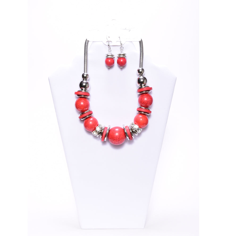 Red Bead Necklace