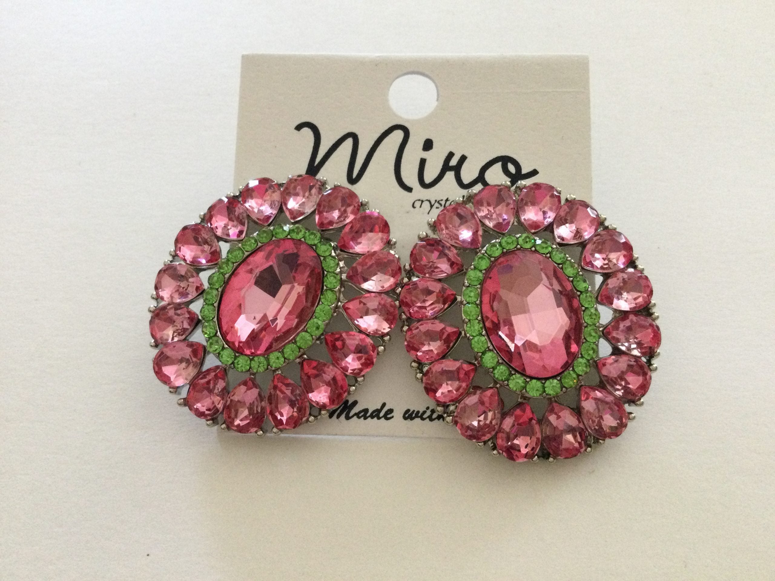 Oval P&G Earrings (clip-on)