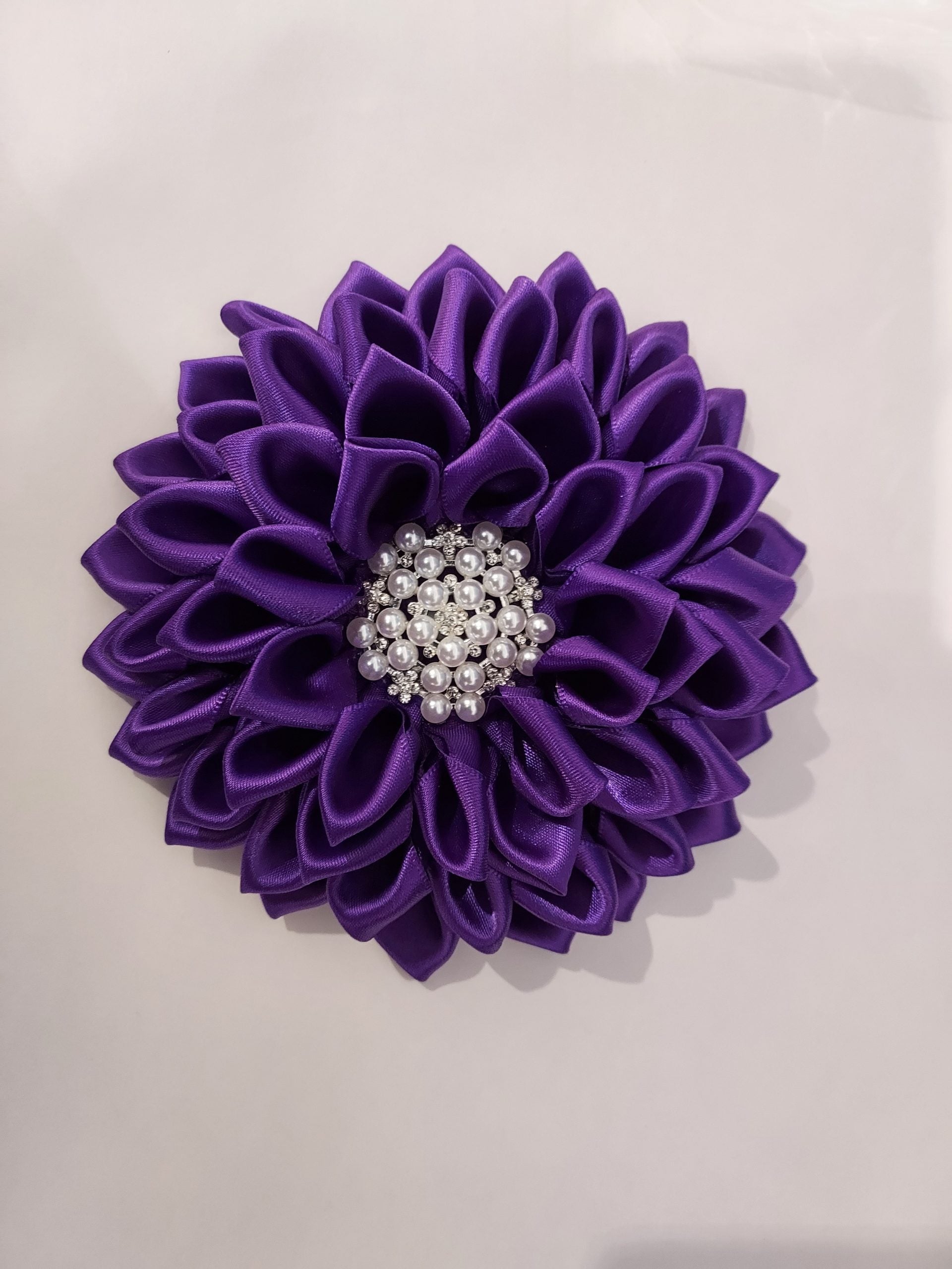 Violet/Purple Flower Brooch