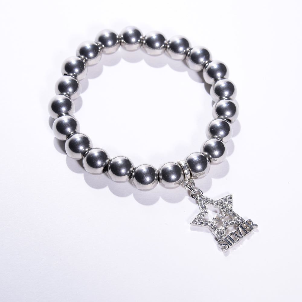 Stainless Steel Silver Star Bracelet