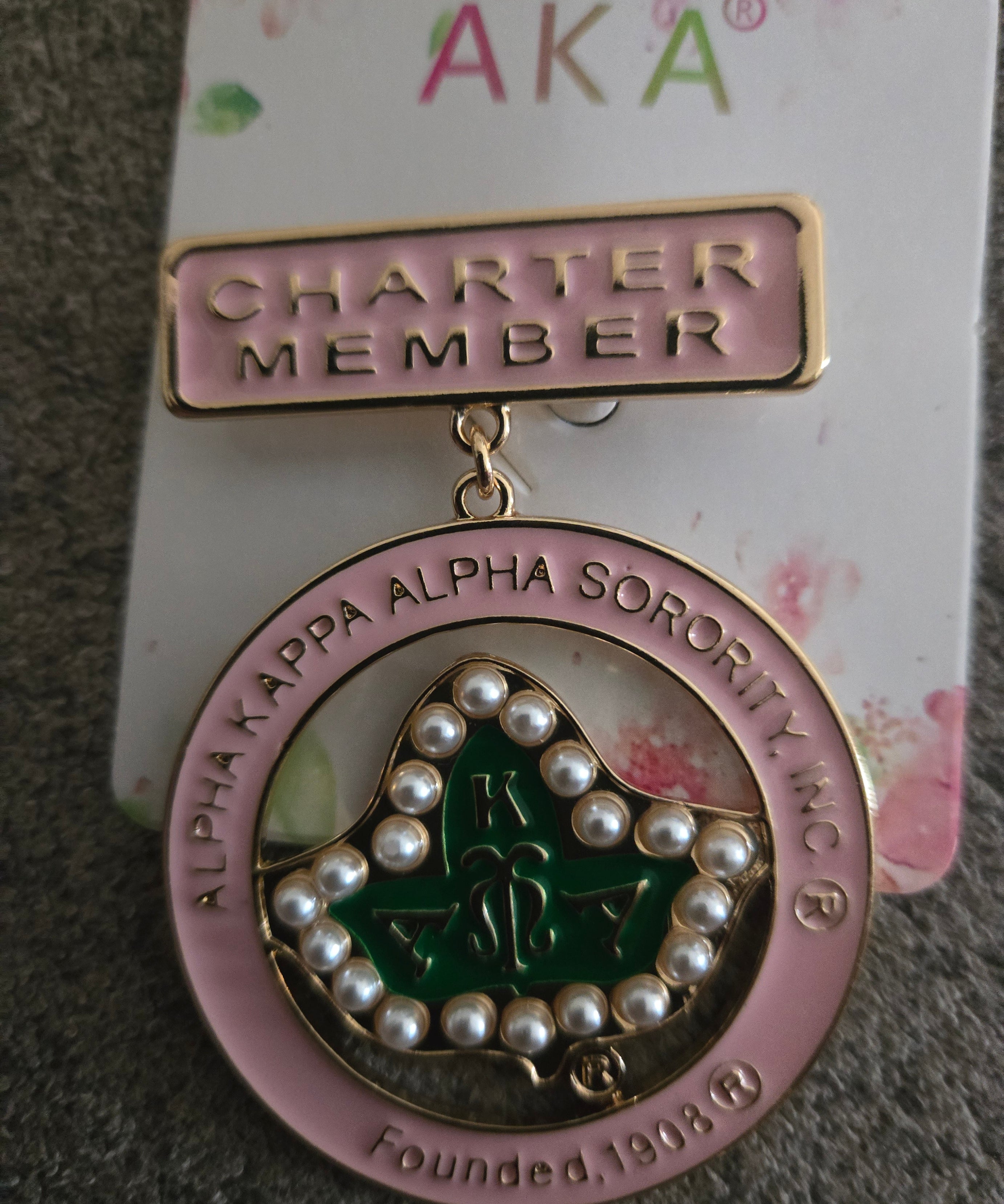 AKA Charter Member Pin