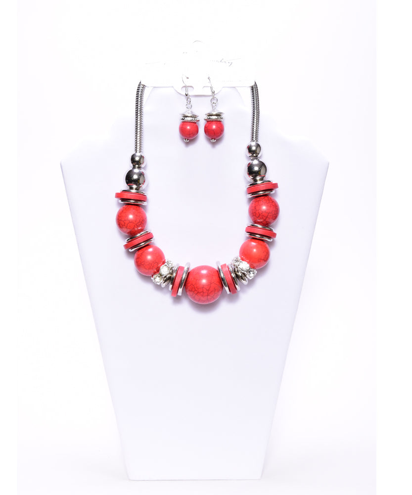 Red Bead Necklace