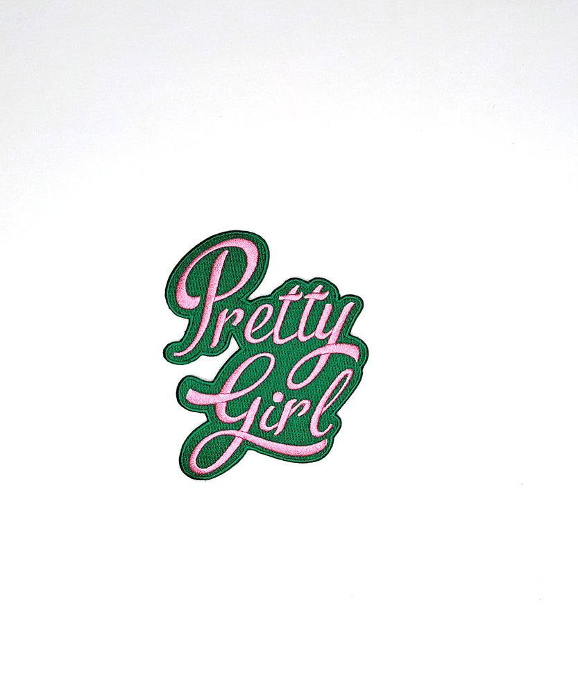 4" Pretty Girl iron-on