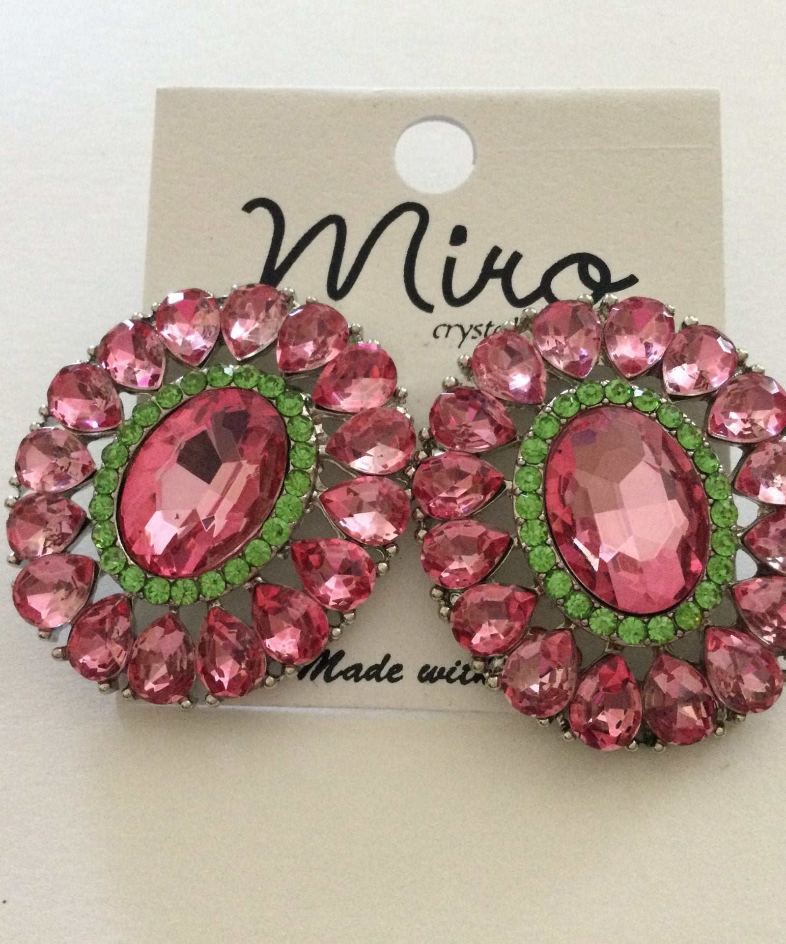 Oval P&G Earrings (clip-on)