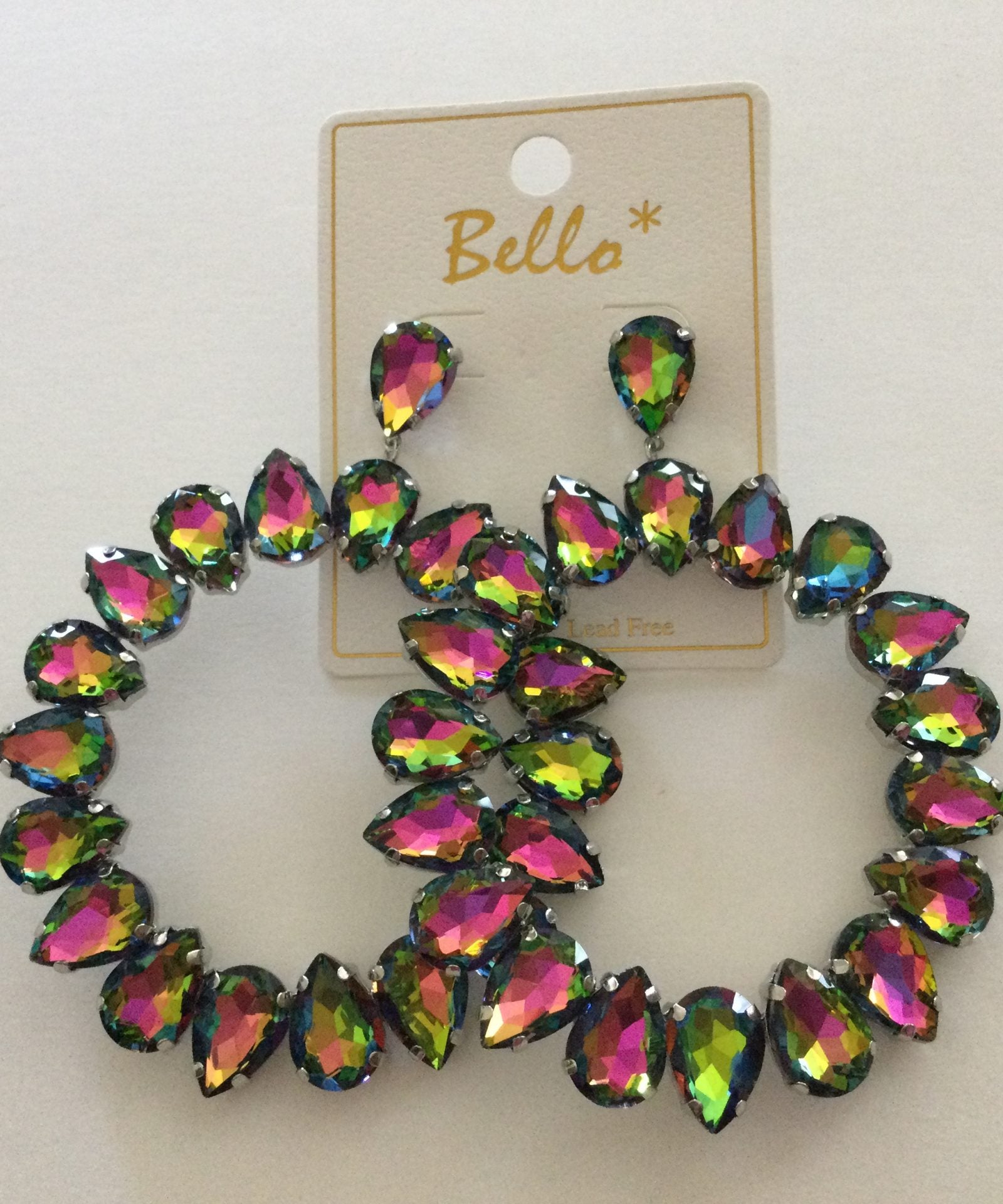 Iridescent Large Hoops
