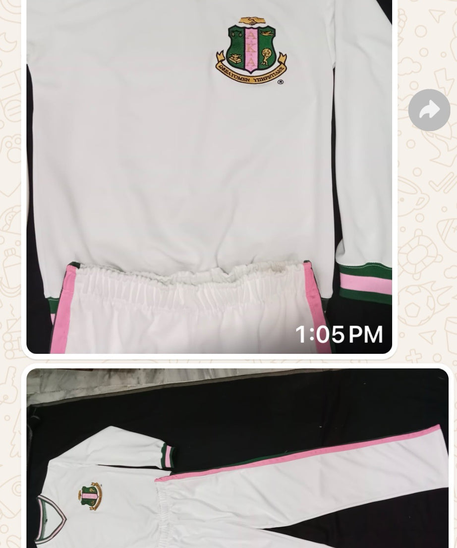 2-Piece White Track Suit