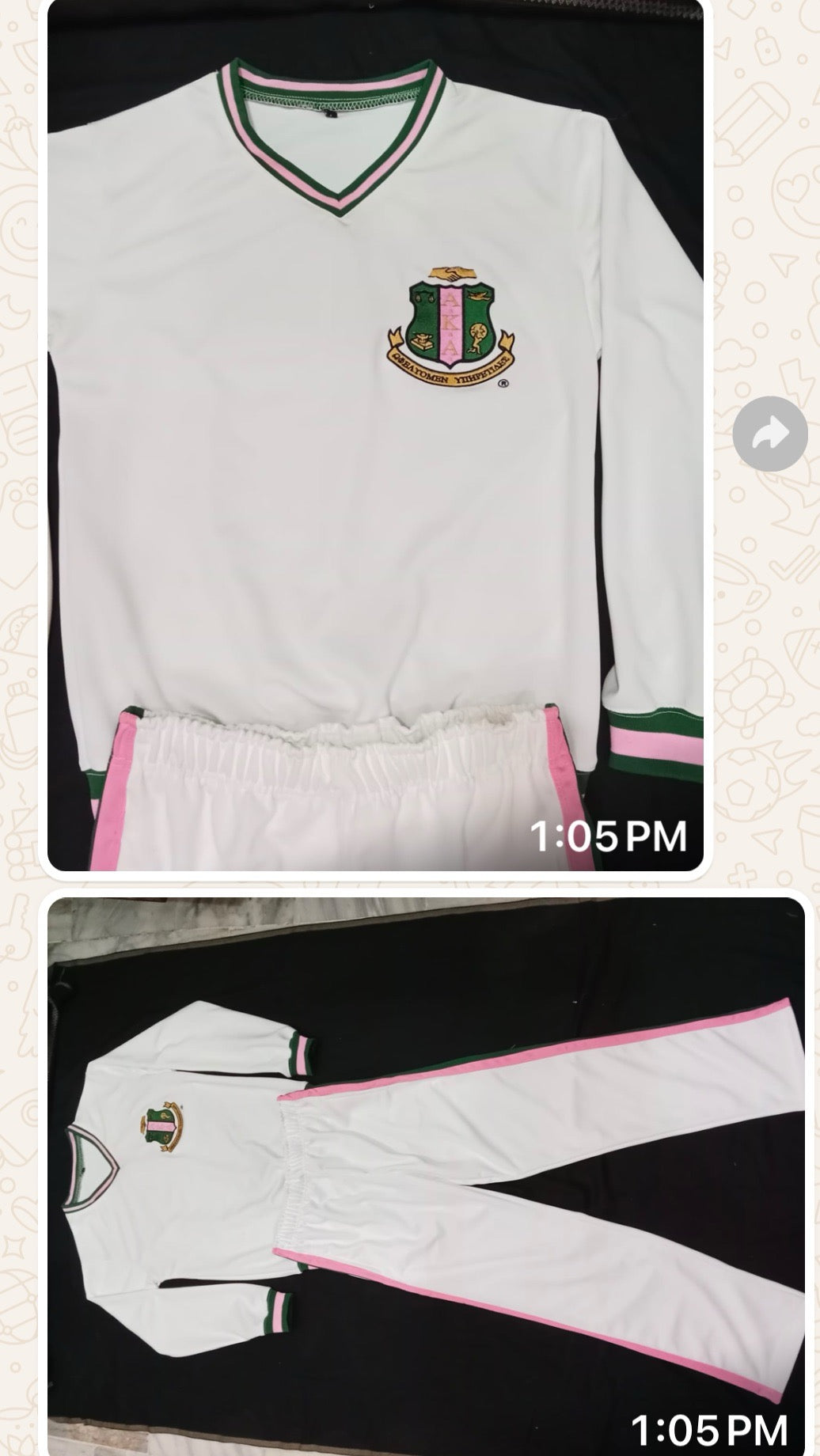 2-Piece White Track Suit