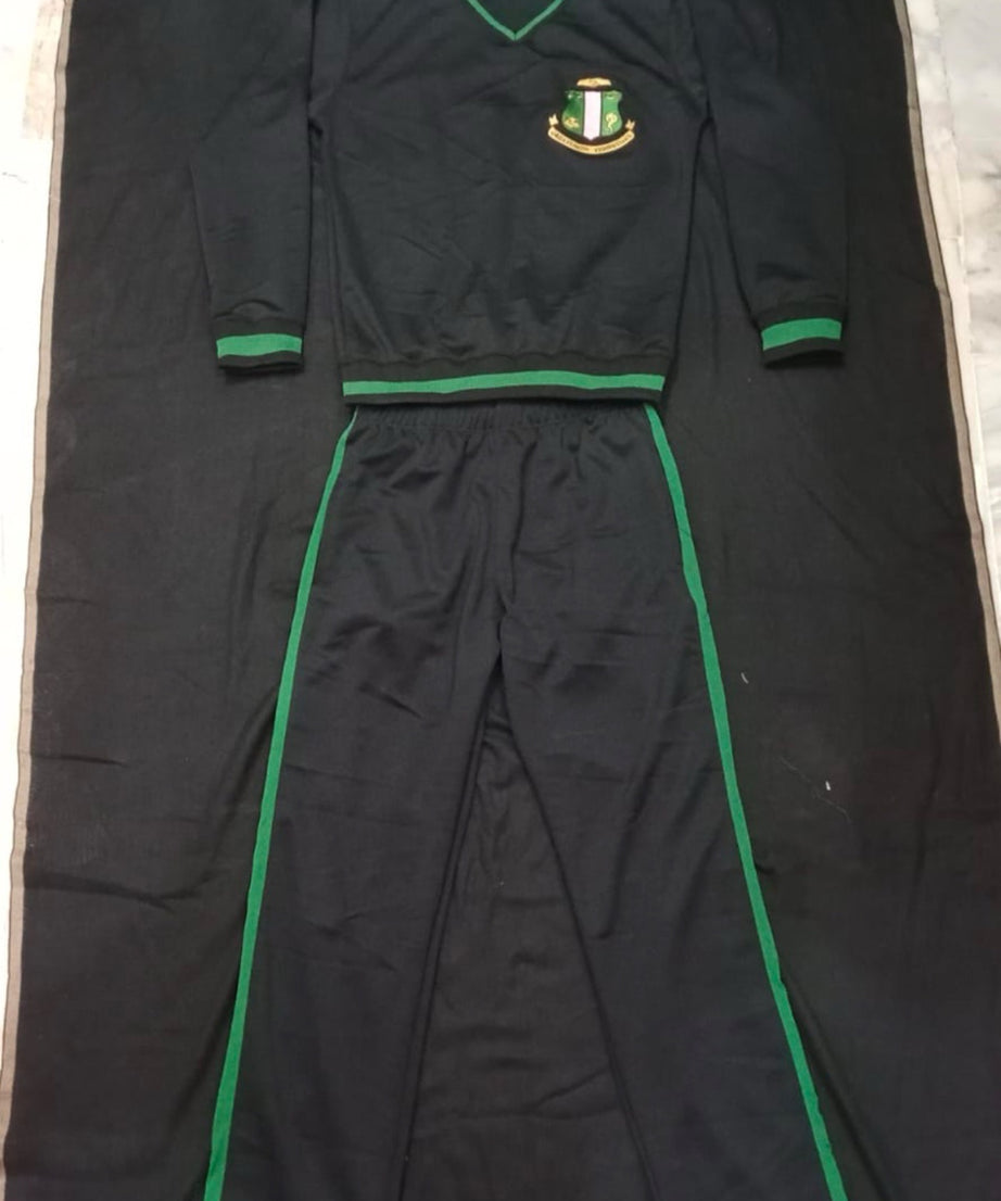 2-Piece Black Track Suit