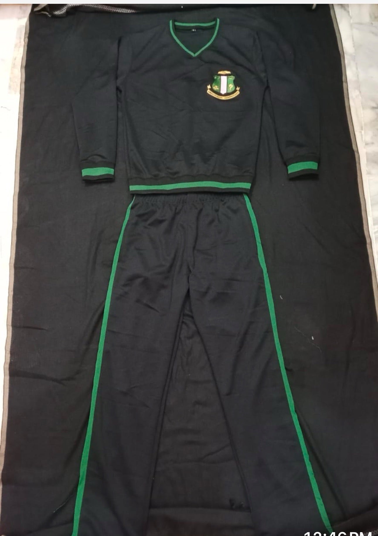 2-Piece Black Track Suit