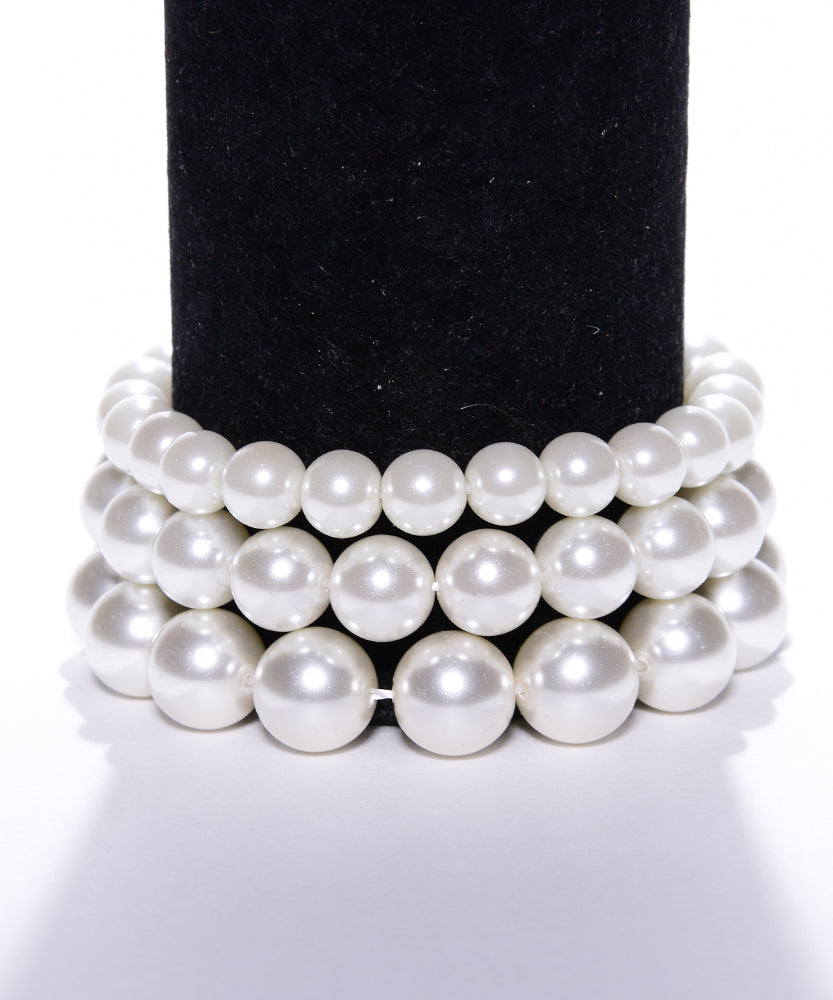 3 Piece Pearl Bracelet Set