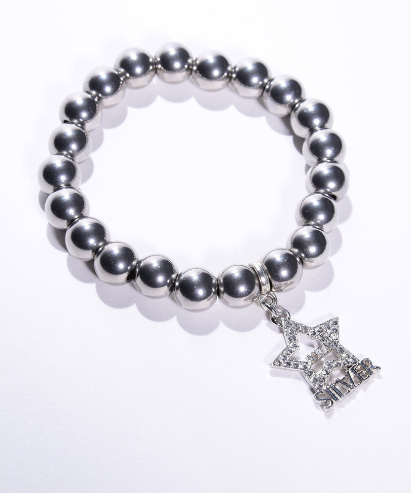 Stainless Steel Silver Star Bracelet