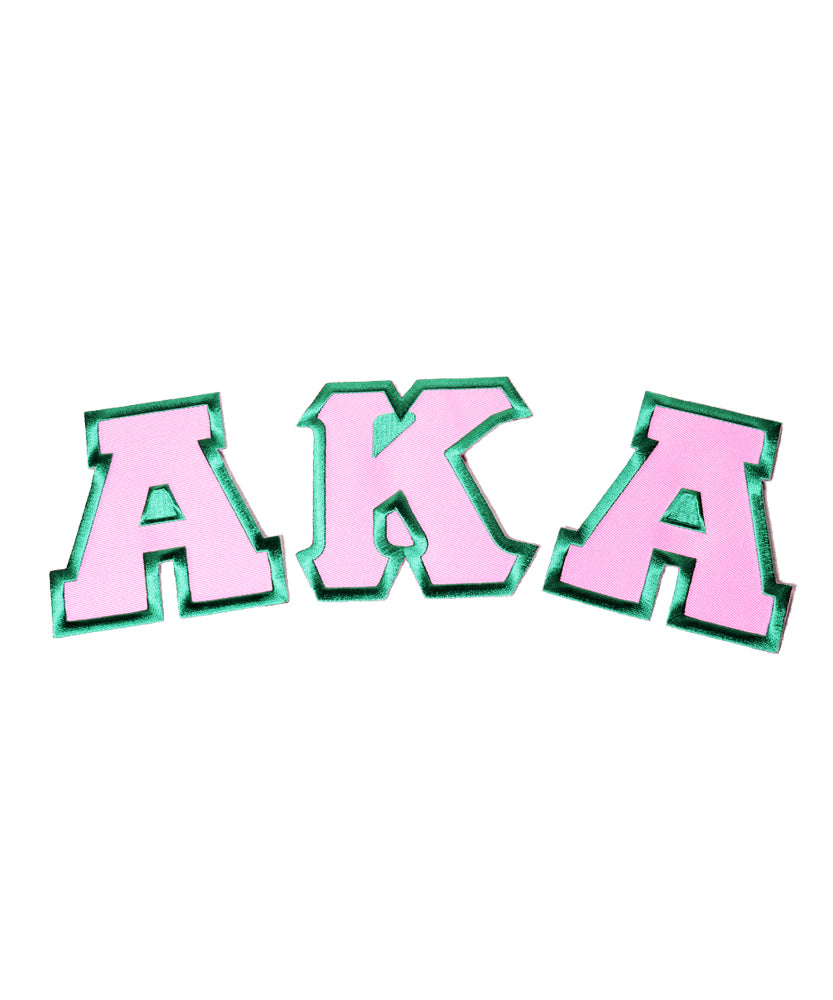 AKA 3 Letters Iron On- 4 in.